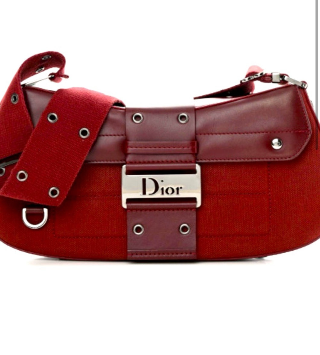 CHRISTIAN DIOR - Vintage Leather Columbus Ave Handbag