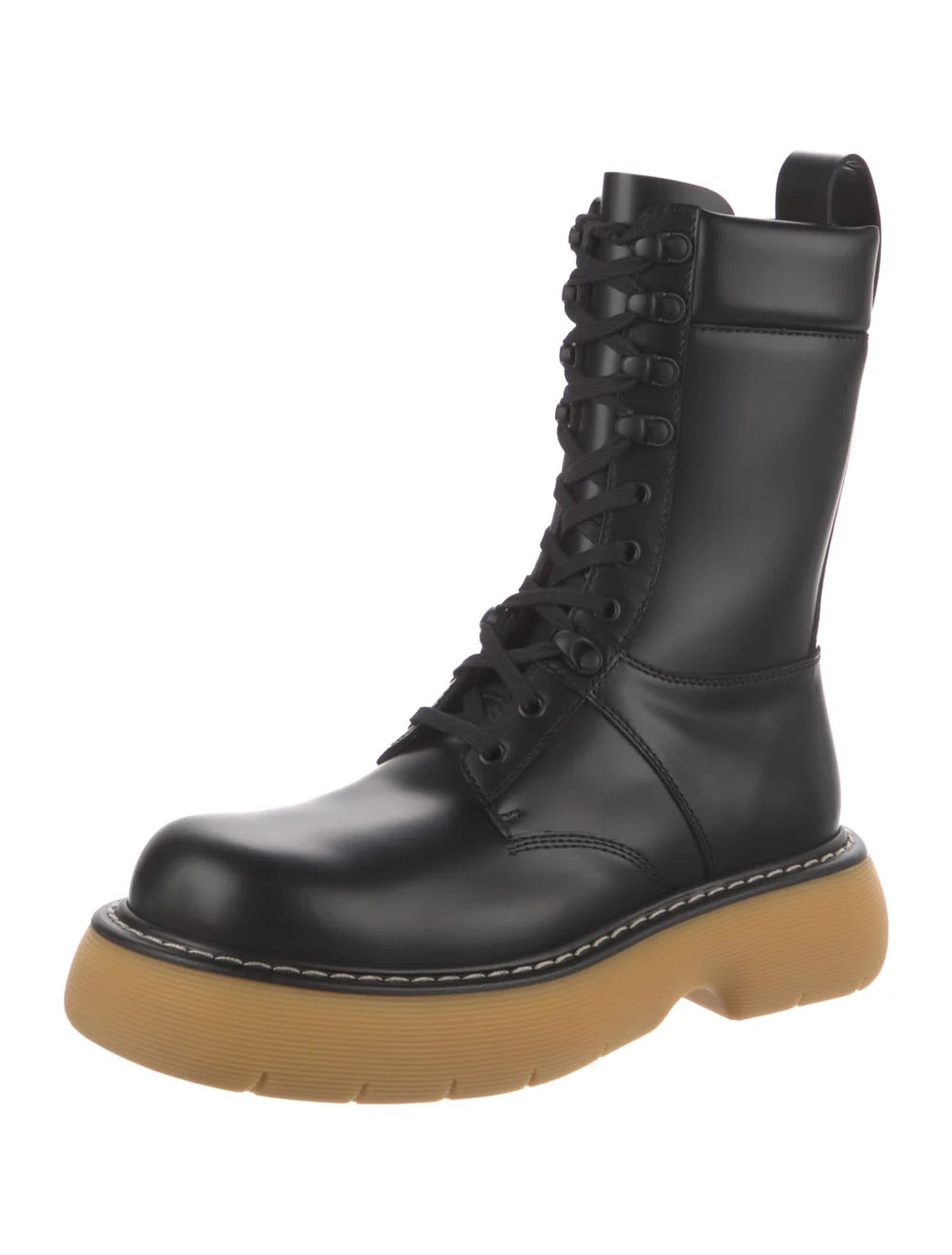 New Bottega Veneta Leather Combat Boots w/ Tags – Lace of Love